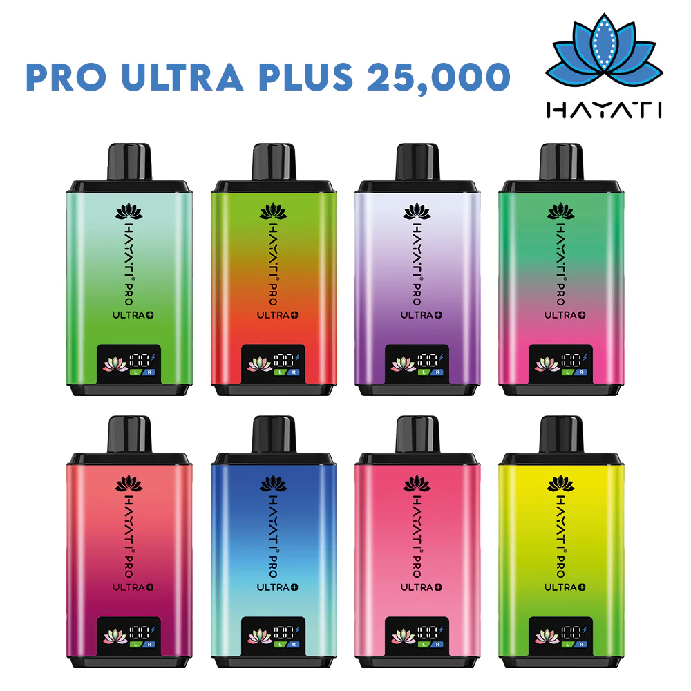 Hayati Pro Ultra Plus 25000 puffs disposable vape — £10 each or 2 for £18 at Belfield Vape Rochdale